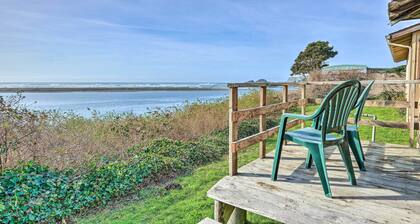 Smith River Vintage Cabin: Oceanfront Deck + Views
