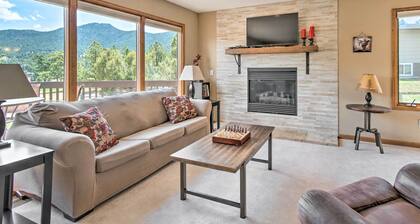 Fireplace & Mtn Views: Estes Park Home w/ Deck!
