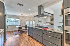 House (3 Bedrooms) | Private kitchen - Pet-friendly Austin Ranch Home w/ Fire Pit! (Austin)