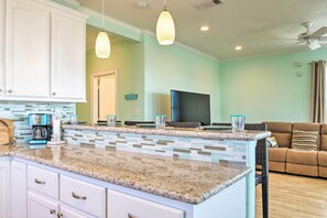 House (3 Bedrooms) | Interior - Furnished Deck + Ocean Views: Surfside Beach Home (Freeport)