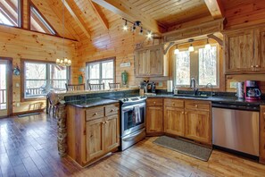 House (2 Bedrooms) | Interior - 'serenity Now' Cabin w/ Fire Pit + Game Room! (Logan)