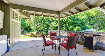 Bright Haiku Studio: Patio + Rainforest View