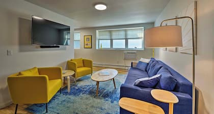 Central & Contemporary NJ Condo: Steps to Shore!