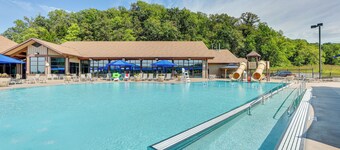 Indoor Pool Access & Deck: Galena Family Getaway!