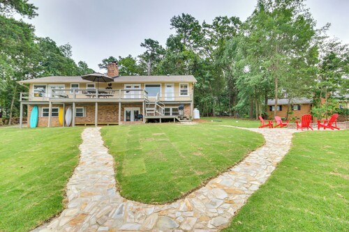 Waterfront Lakehouse w/ Private Dock & Fire Pit!