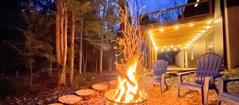 Modern-chic Interlochen Home w/ Deck & Game Room!