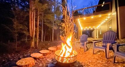 Modern-chic Interlochen Home w/ Deck & Game Room!