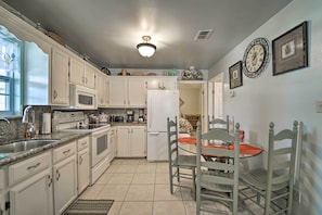 House (1 Bedroom) | Interior - Deck & Pool Access: Long Island Village Escape! (Port Isabel)