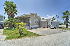 House (1 Bedroom) | Interior - Deck & Pool Access: Long Island Village Escape! (Port Isabel)