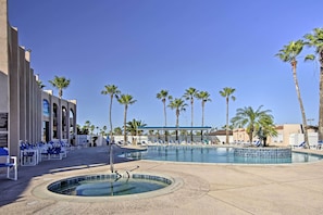 House (1 Bedroom) | Interior - Deck & Pool Access: Long Island Village Escape! (Port Isabel)
