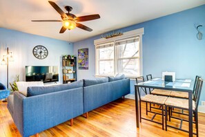 TV, video game console, books