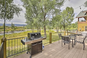 House (3 Bedrooms) | Front of property - Fish, Hike & Ski: Riverfront Granby Cabin! (Granby)