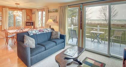 Serene Lakefront Baileys Harbor Home w/ Deck!
