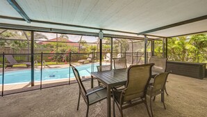 Outdoor pool - Naples Home: Private Pool & Grill ~ 1 Mi to Beach (Naples)