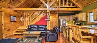 Ski Lodge Mtn Retreat w/ Fire Pit, Deck & Views!