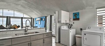 宁静的波多黎各天堂，带景观和阳台