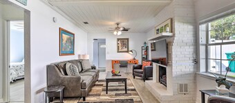 Chic Home w/ Fire Pit & Patio, Walk to Lake!