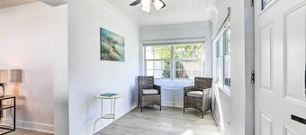 Chic Home w/ Fire Pit & Patio, Walk to Lake!