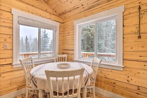 Dining - Picturesque Alma Log Cabin w/ Deck & Grill! (Alma)