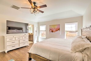 4 Schlafzimmer, Bügeleisen/Bügelbrett, Bettwäsche