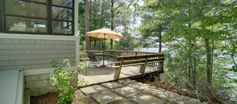 กระท่อมที่สงบสุขที่ Long Pond พร้อมท่าเรือและวิว