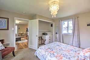 1 bedroom, iron/ironing board, bed sheets