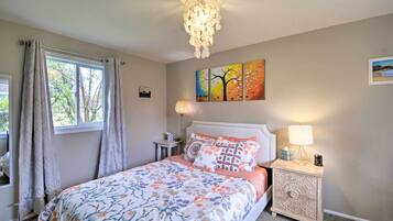 1 bedroom, iron/ironing board, bed sheets