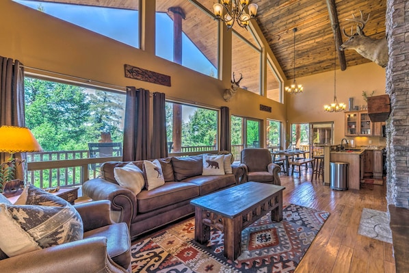 House (3 Bedrooms) | Interior - Quiet Ruidoso Cabin w/ Deck & Private Hot Tub (Ruidoso)