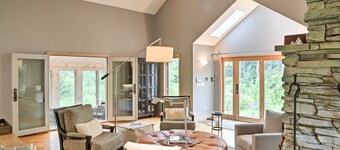 Berkshires Home on 11 Acres w/ Pond & 2 Fire Pits!