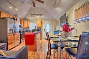 Microwave, oven, stovetop, blender