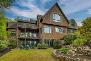 House (6 Bedrooms) | Front of property - Dock & Theater Room: Lakefront Alton Bay Retreat! (Alton Bay)
