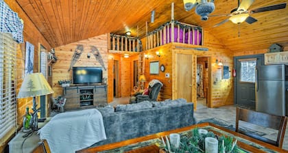 Cozy Manistique Cabin w/ Deck, Grill & Fire Pit!