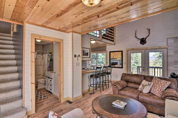 House (1 Bedroom) | Interior - Woodsy Cabin Hideaway w/ Deck: Hike, Fish, Escape (Como)