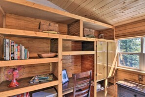 House (1 Bedroom) | Interior - Woodsy Cabin Hideaway w/ Deck: Hike, Fish, Escape (Como)