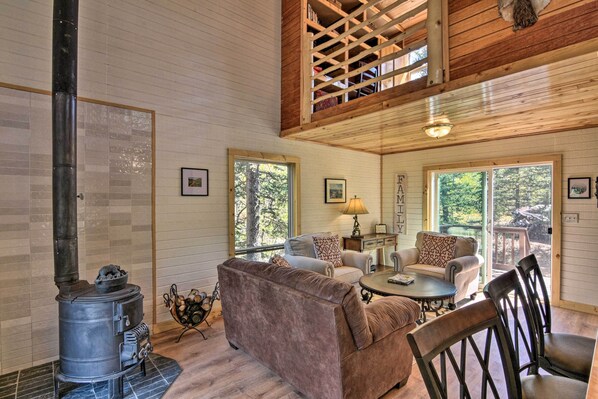 House (1 Bedroom) | Interior - Woodsy Cabin Hideaway w/ Deck: Hike, Fish, Escape (Como)