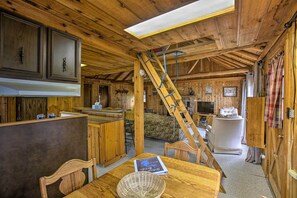 House (2 Bedrooms) | Interior - Rustic River View Cabin w/ Fire Pit, Games & Grill (Falmouth)