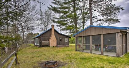 Rustic River View Cabin w/ Fire Pit, Games & Grill
