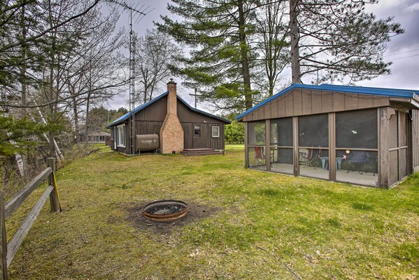 House (2 Bedrooms) | Interior - Rustic River View Cabin w/ Fire Pit, Games & Grill (Falmouth)