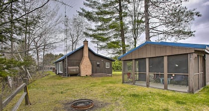Rustic River View Cabin w/ Fire Pit, Games & Grill