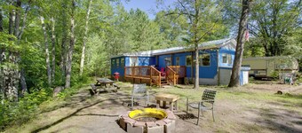 Little Manistee Riverfront Cabin w/ Fire Pit!