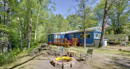 Little Manistee Riverfront Cabin w/ Fire Pit!
