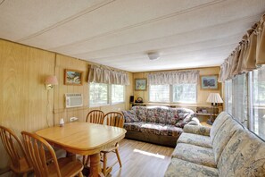 House (2 Bedrooms) | Interior - Little Manistee Riverfront Cabin w/ Fire Pit! (Irons)