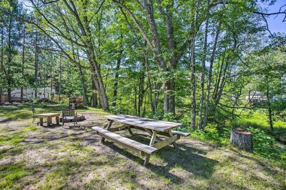 Little Manistee Riverfront Cabin w/ Fire Pit!