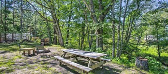Little Manistee Riverfront Cabin w/ Fire Pit!