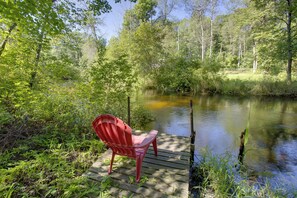 House (2 Bedrooms) | Interior - Little Manistee Riverfront Cabin w/ Fire Pit! (Irons)