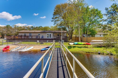 Stocked Fishing Pond On-site: Quiet Pensacola Home