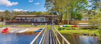 Stocked Fishing Pond On-site: Quiet Pensacola Home