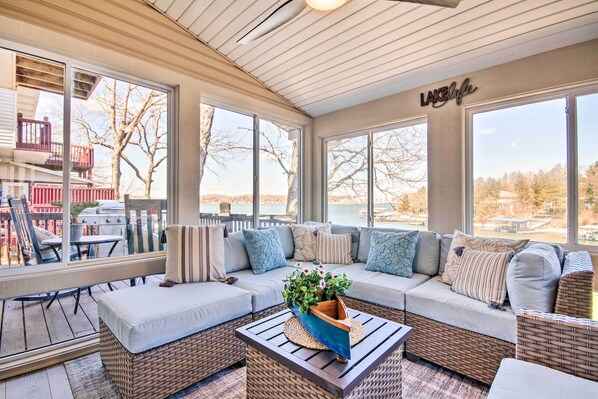 House (3 Bedrooms) | Interior - Private Boat Dock: Bright Lake Ozark Home! (Lake Ozark)