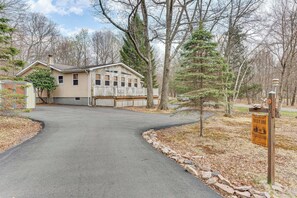 House (3 Bedrooms) | Interior - Fire Pit, Gas Grill: Pet-friendly Blakeslee Home! (Blakeslee)