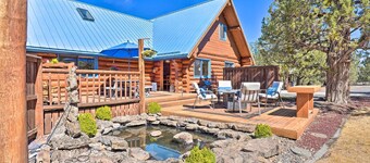 Bend Log Cabin w/ Cascade Mountain Views!